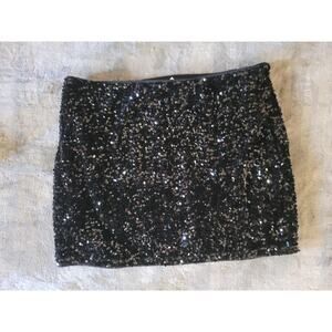 H&M Sequined Mini Skirt size 14